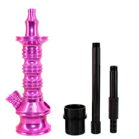 Stem Narguile Híbrido Zeus Smart Rosa Brilho Dois Respiros