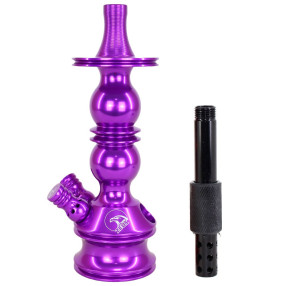 Stem Narguile Pequeno Zeus Single Roxo Brilho Dois Respiros