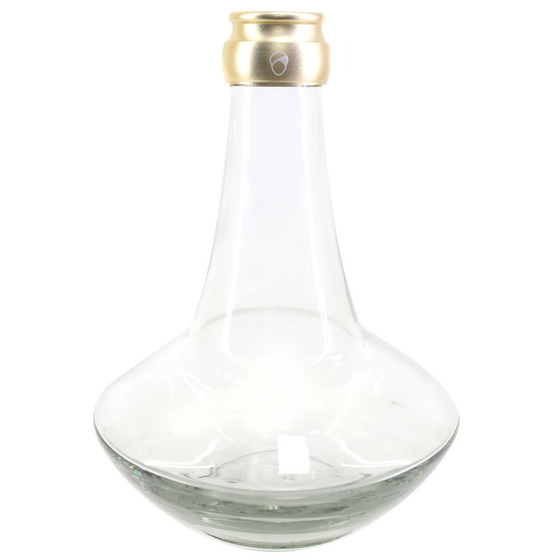 Narguile Sultan Miid Médio Completo Champagne Dourado + Rosh Seven