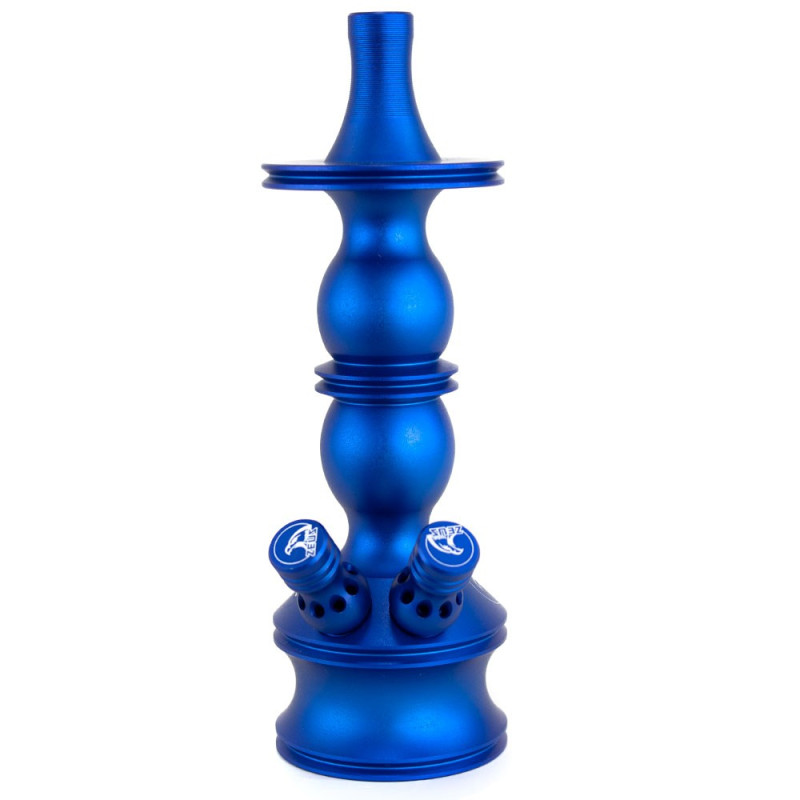 Stem Narguile Pequeno Zeus Single Azul Escuro Fosco Dois Respiros