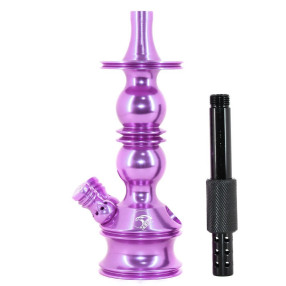 Stem Narguile Pequeno Zeus Single Lilas Brilho Dois Respiros