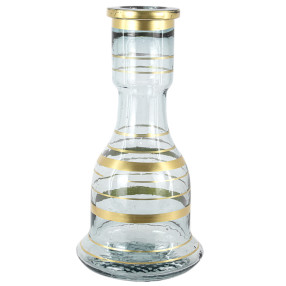 30cm Vaso Narguile Egípcio Sino Filete Dourado
