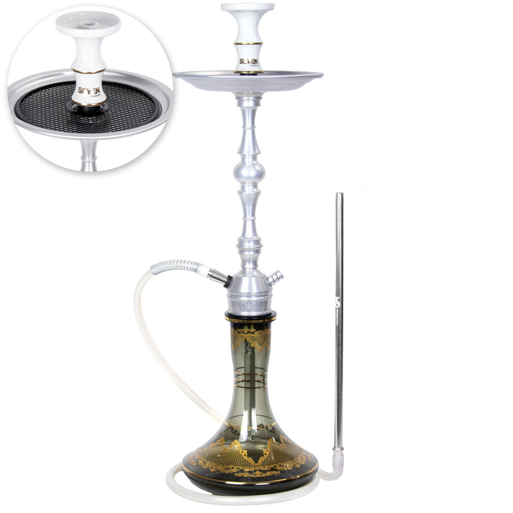 Narguile Triton Up Prata...