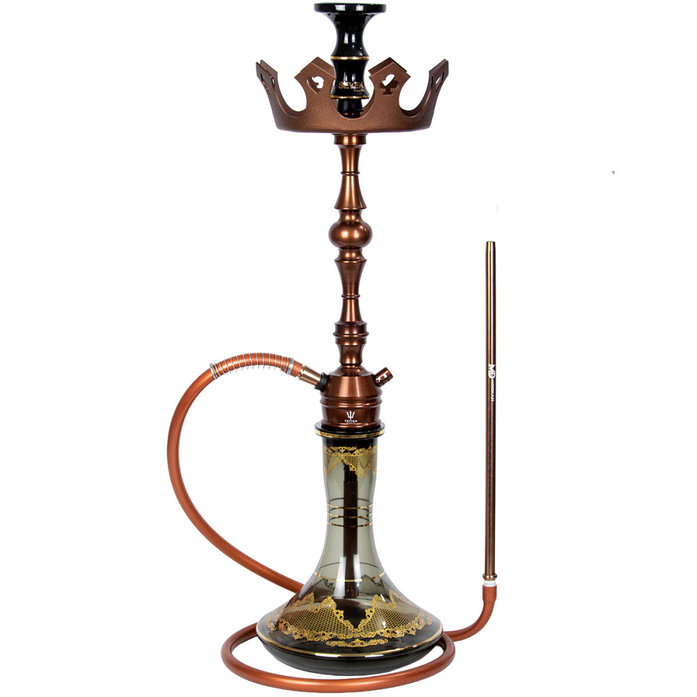 Narguile Triton Up Cobre Vaso Md Genie 26cm Rosh Seven Bowl Prato Coroa