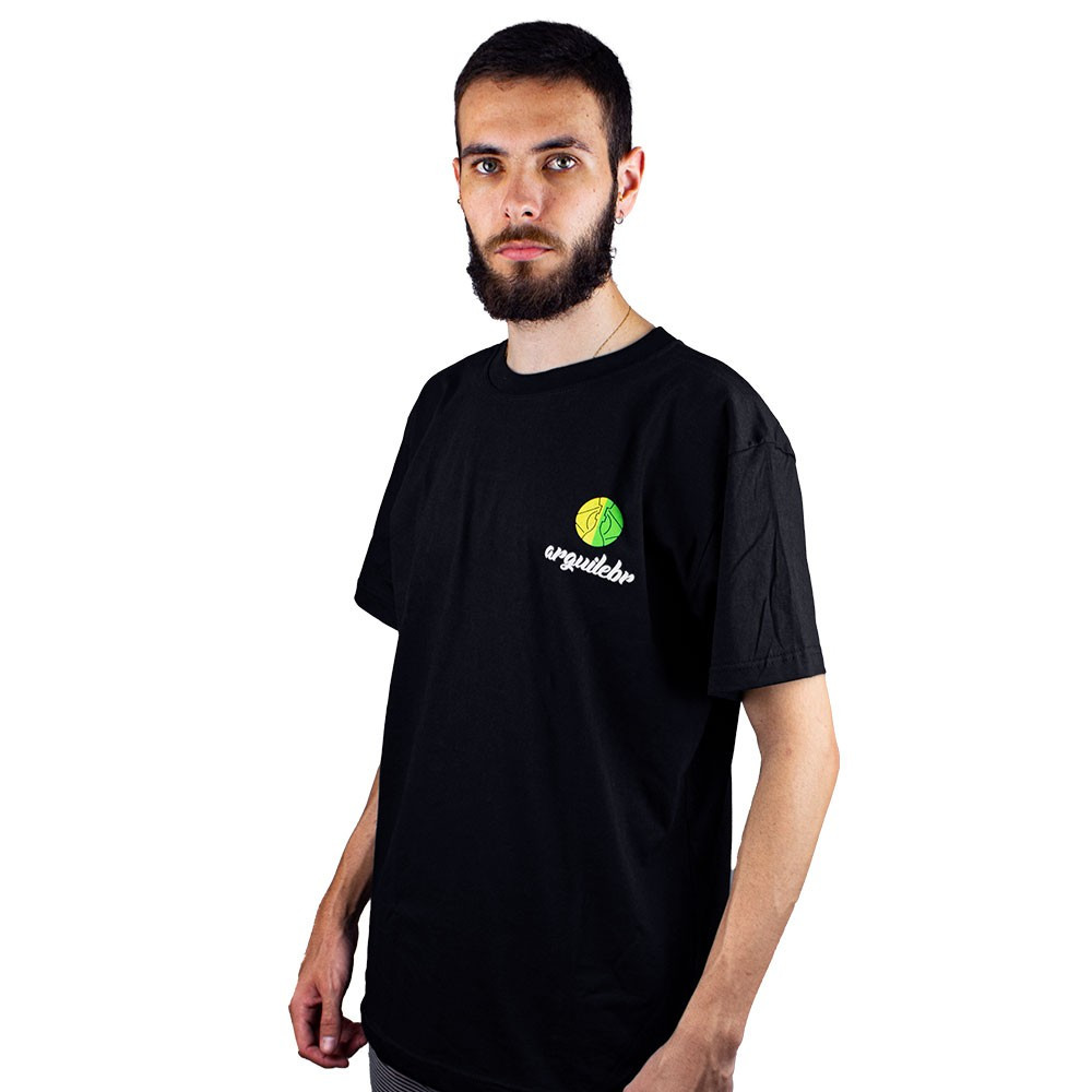Camiseta ArguileBr Preta Logo Colorida