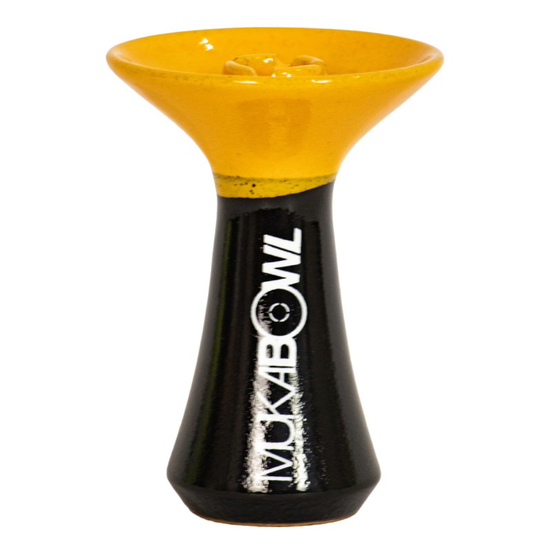 Rosh Narguile Mukabowl Apollo Preto e Amarelo